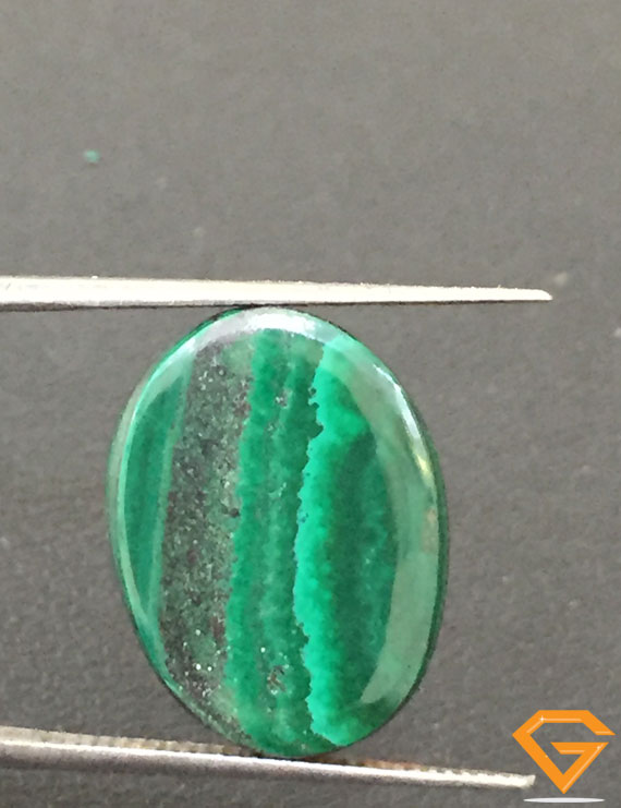 16.15 ct Natural Certified Malachite stone